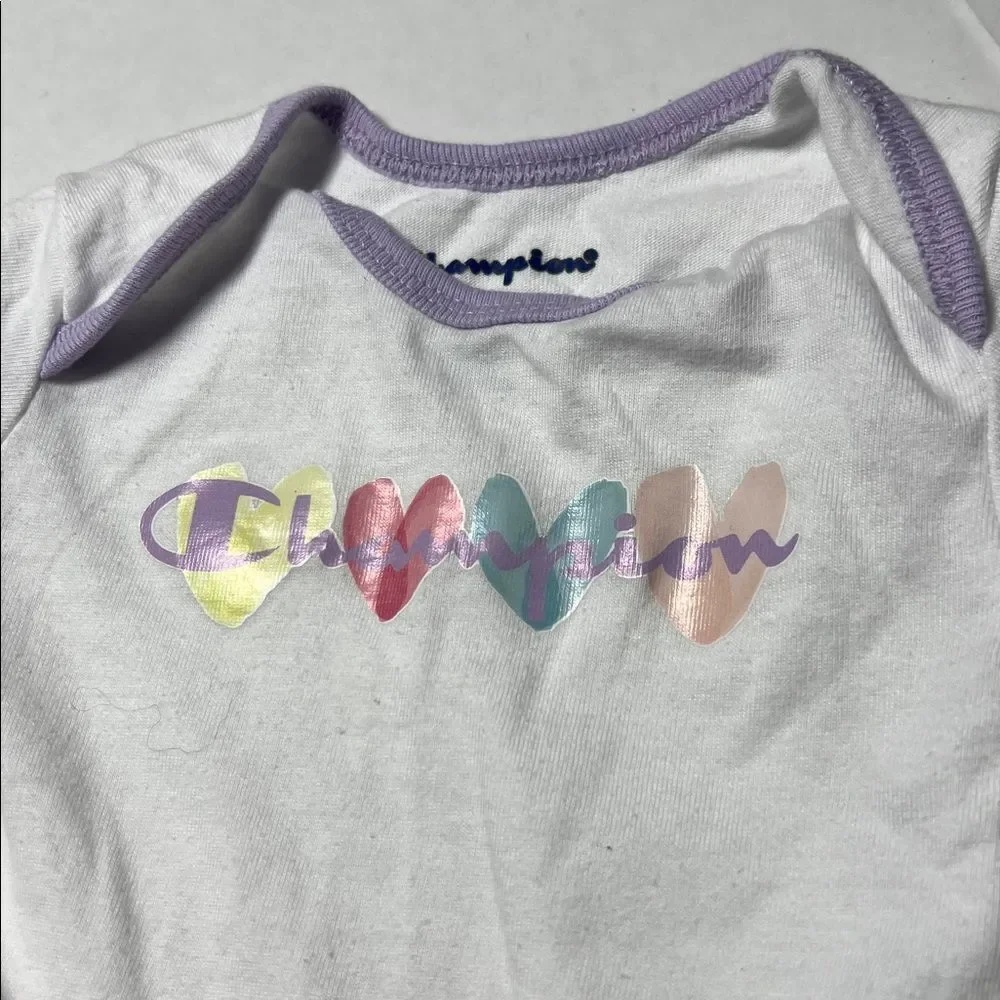Champion Bundle of 3 one piece bodysuits size 6m